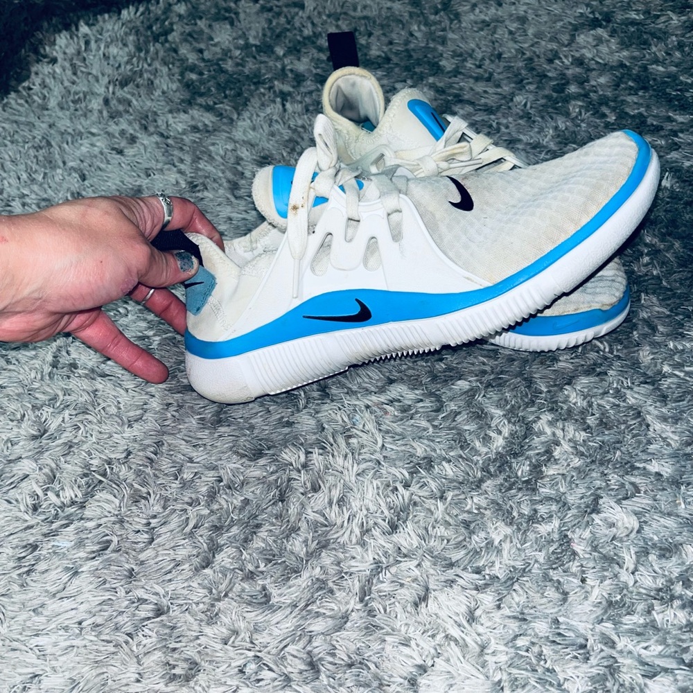 Nike women’s size 10 White and Blue Sneakers